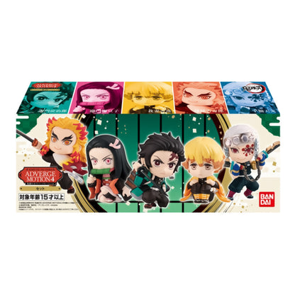 Demon Slayer: Kimetsu no Yaiba Adverge Motion 4 SET Bandai Shokugan